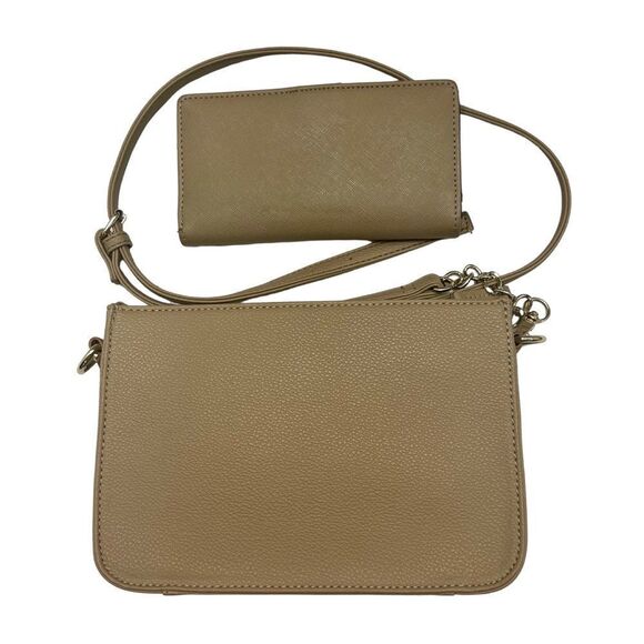 GUESS Factory tan and gold Jewlie Crossbody with BONUS matching wallet! - Picture 2 of 16